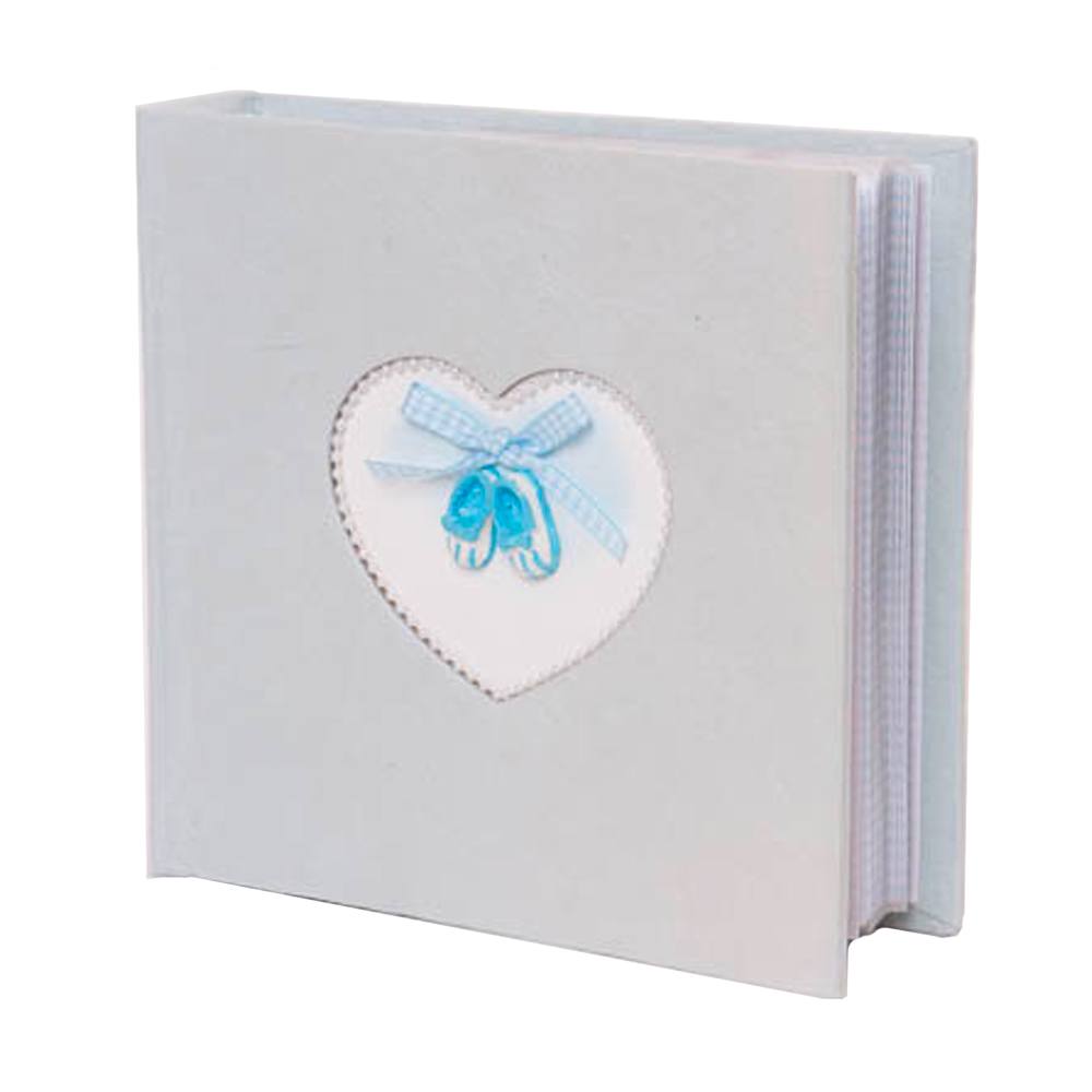 Fotoboek met schoentjes blauw |