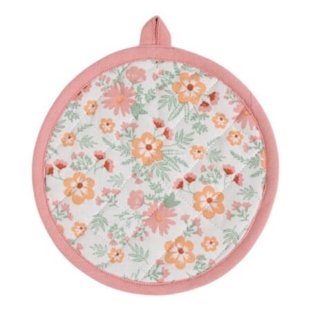 Freddie Pannenlap Onderzetter Rond Roze 20 Cm |