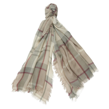 Freya Wrap Silver Birch Tartan | Barbour