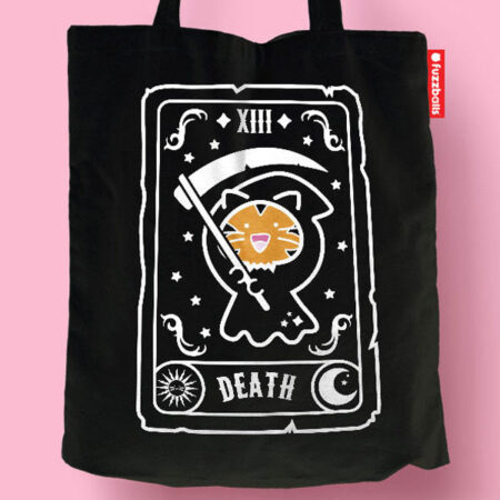 Fuzzballs Totebag - Kawaii death tarot | Fuzzballs