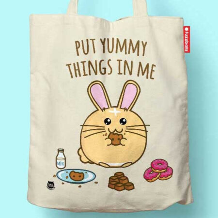 Fuzzballs Totebag - Put yummy things in me | Fuzzballs