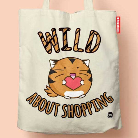 Fuzzballs Totebag - Wild about shopping | Fuzzballs