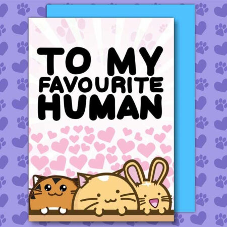 Fuzzballs ansichtkaart - To my favourite human | Fuzzballs