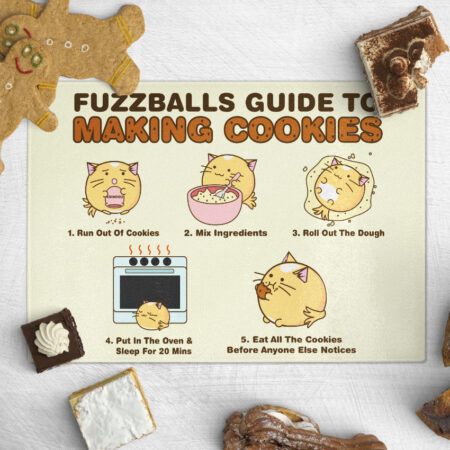 Fuzzballs snijplank - Fuzzballs guide to making cookies | Fuzzballs