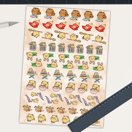 Fuzzballs stickervel - Chores | Fuzzballs
