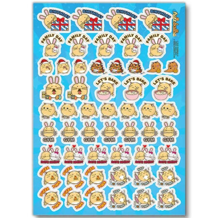 Fuzzballs stickervel - Diary | Fuzzballs
