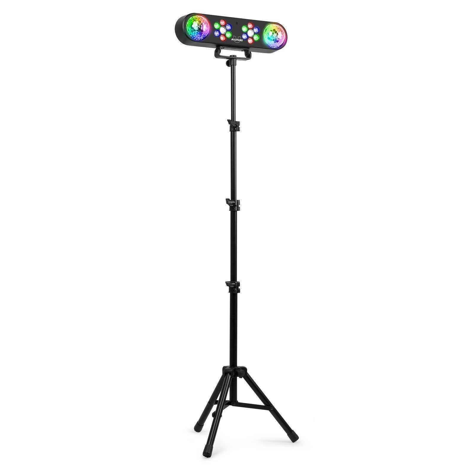 Fuzzix AllStar2 LED discolamp op statief - 2 PAR spots + 2 Jelly balls | Fuzzix