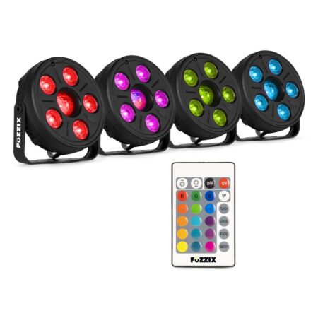Fuzzix Comet M06 LED par set - 4 LED parren met Jellyball - | Fuzzix