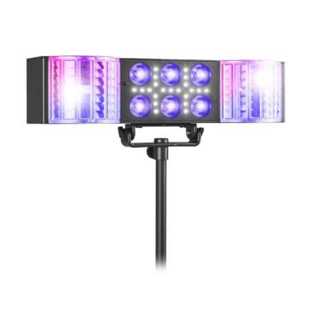 Fuzzix DerbyStar2 - Partybar met dubbele Derby - PAR met RGB-UV LED's | Fuzzix