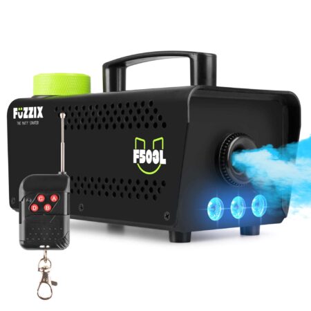 Fuzzix F503L Party Rookmachine 500 Watt met 3 RGB LEDs en draadloze | Fuzzix
