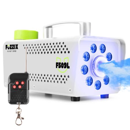 Fuzzix F509LW Party Rookmachine 500 Watt met 9 RGB LEDs en draadloze | Fuzzix