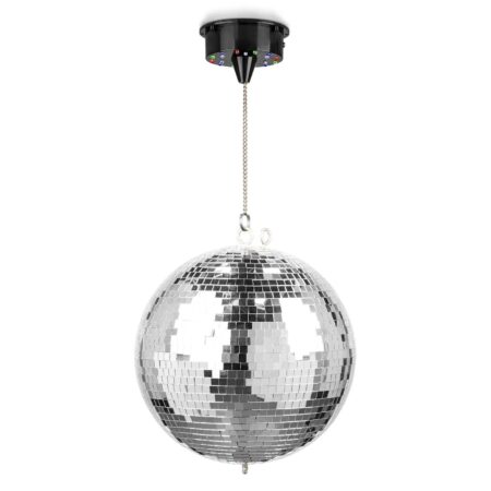 Fuzzix MB30ML Discobal 30 cm - met motor op batterijen en RGBW LED's | Fuzzix