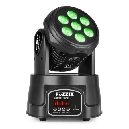 Fuzzix MHC706 LED moving head wash - 7x 6W RGBW LED's - DMX | Fuzzix