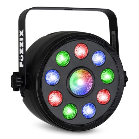 Fuzzix PLF15 Party LED par met 9x 2W LED's en 6W centrale LED - RGB - | Fuzzix