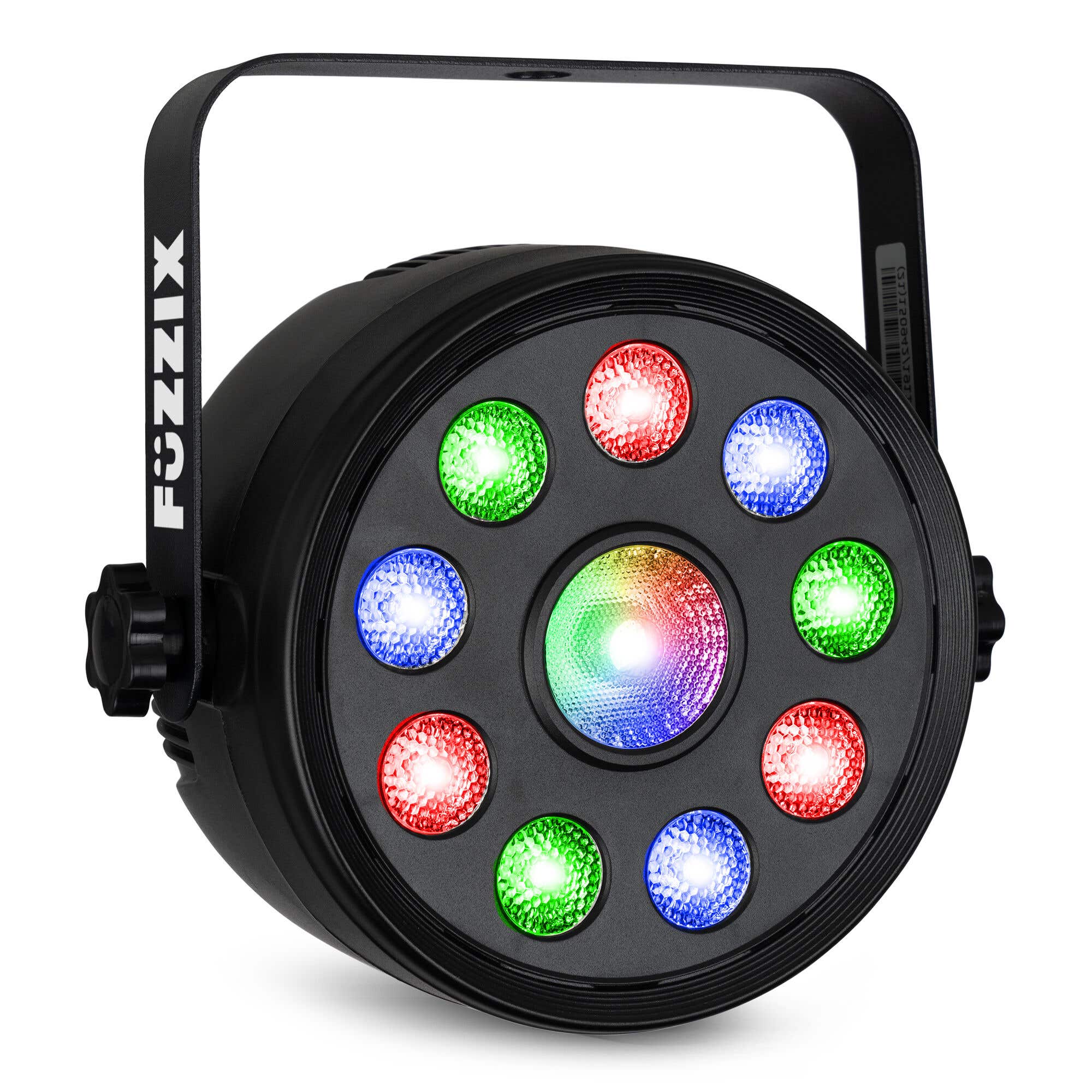 Fuzzix PLF15 Party LED par met 9x 2W LED's en 6W centrale LED - RGB - | Fuzzix