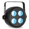 Fuzzix PLF20 Party LED par met 4x 12W LED's - RGBAW-UV - Inclusief | Fuzzix
