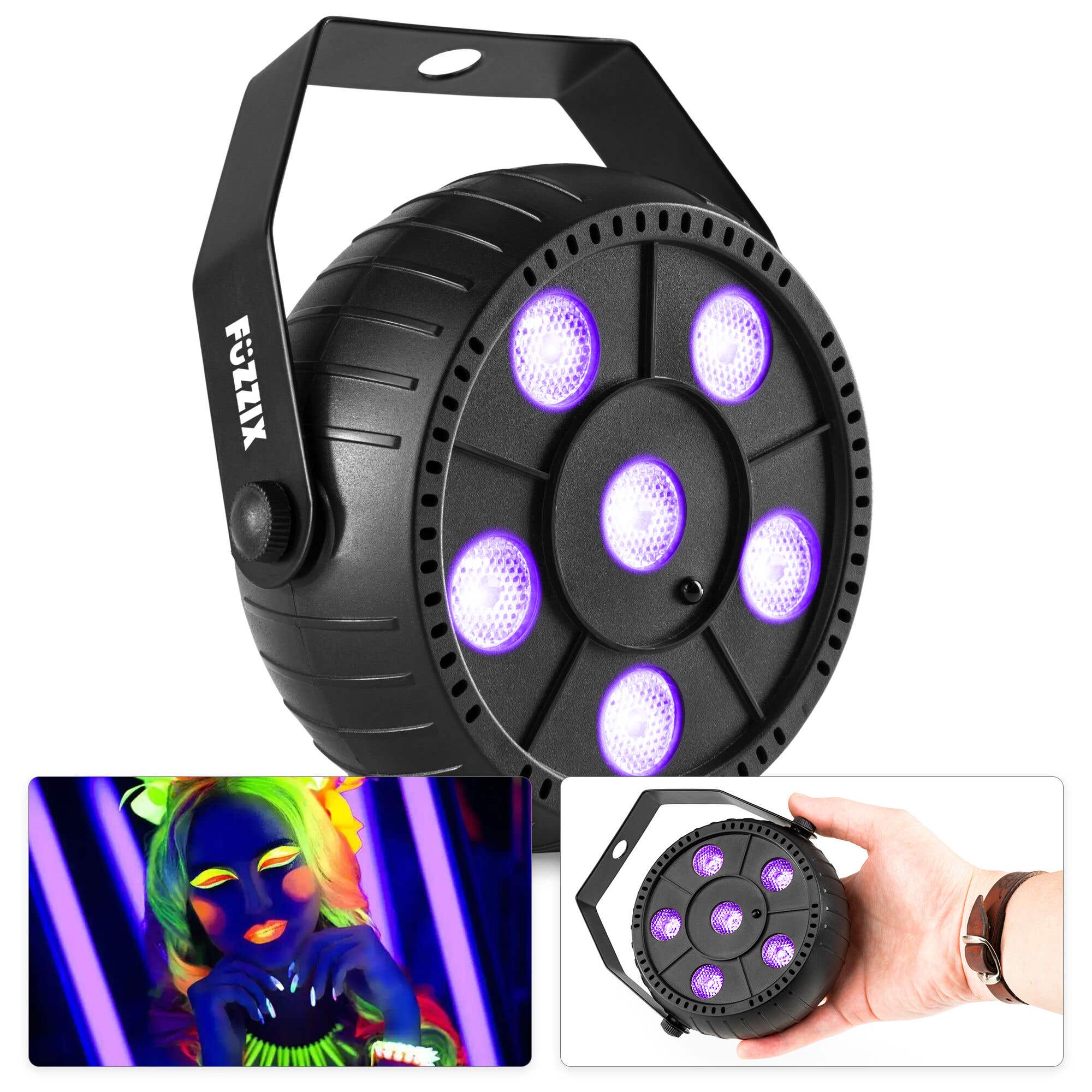 Fuzzix PLP14 LED blacklight met ingebouwde accu - 6x 1W LED's | Fuzzix