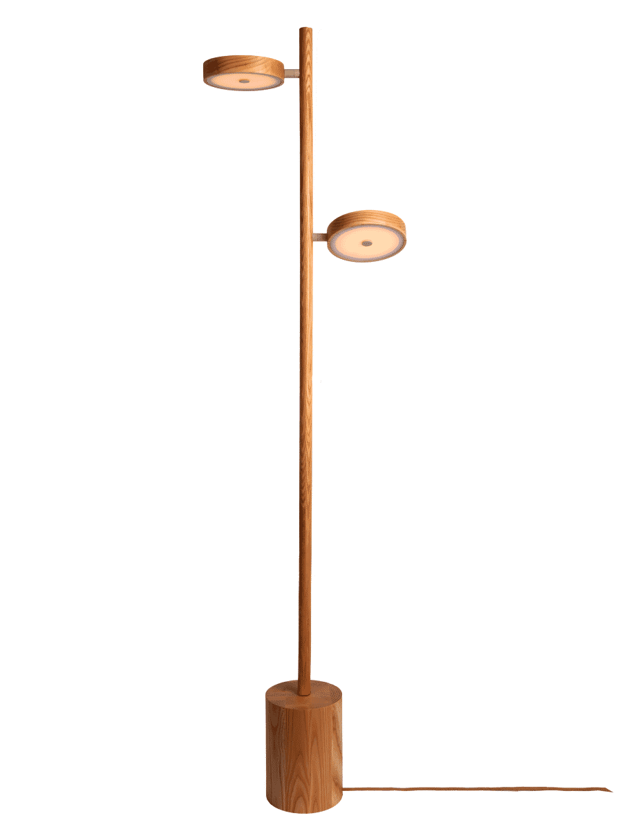 GOOD&MOJO Vloerlamp Okinawa Essenhout