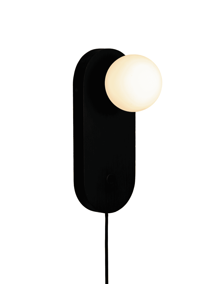 GOOD&MOJO Wandlamp Java Bamboe en glas - Zwart | GOOD&MOJO