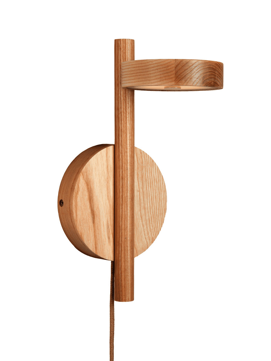 GOOD&MOJO Wandlamp Okinawa Essenhout - Naturel | GOOD&MOJO