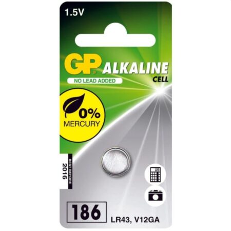 GP Batterij Knoopcel LR43 alkaline 1.5V | GP