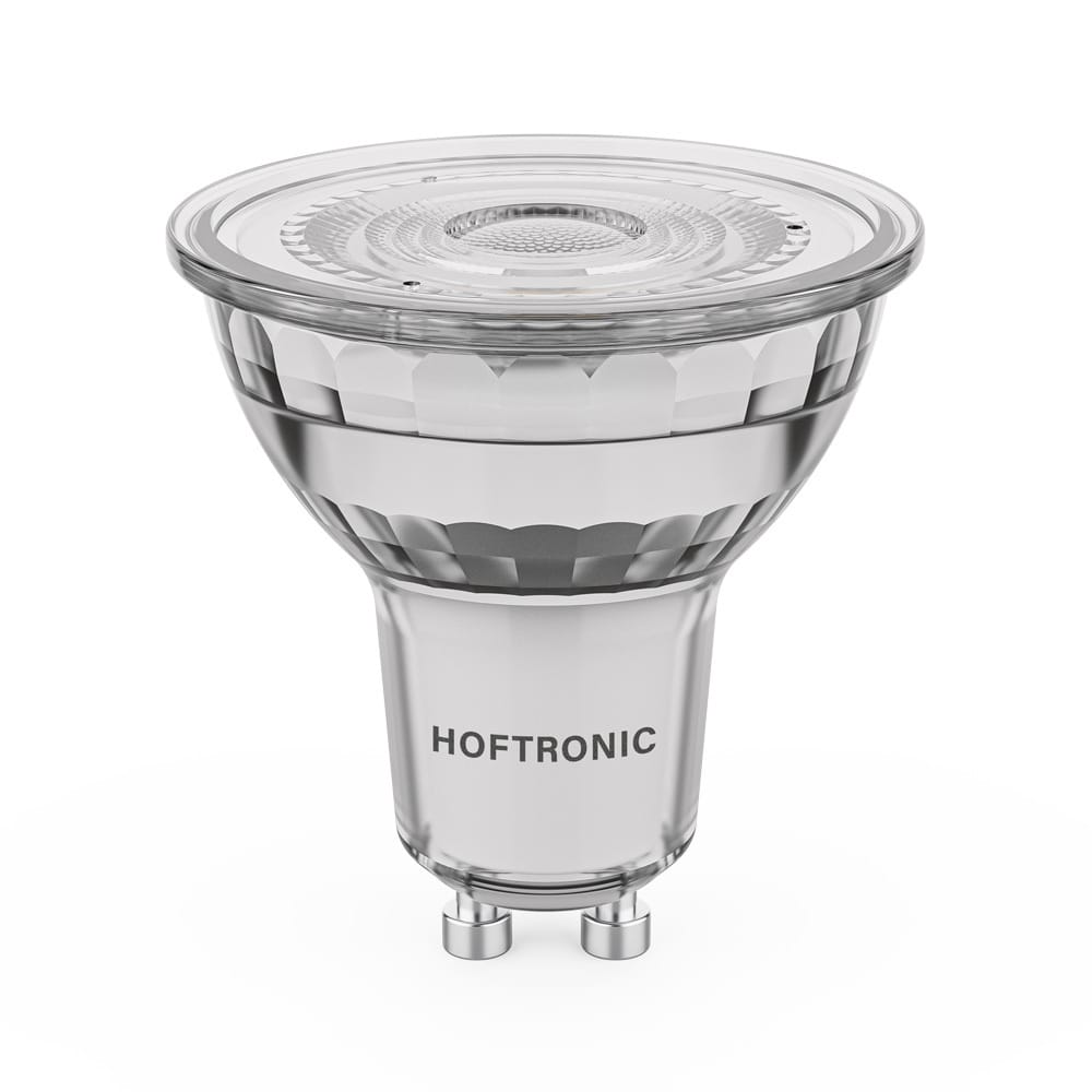 GU10 LED Spot - 4 Watt 345 Lumen - 6500K Daglicht wit - Dimbaar - Vervangt 50 Watt - LED-Reflector | HOFTRONIC