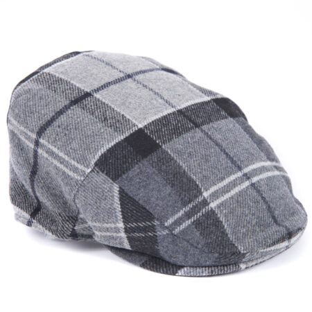 Gallingale tartan flat cap grey/black | Barbour
