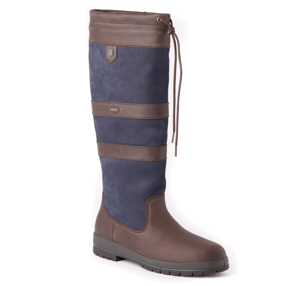 Galway Kniehoge laars Navy/Brown | Dubarry
