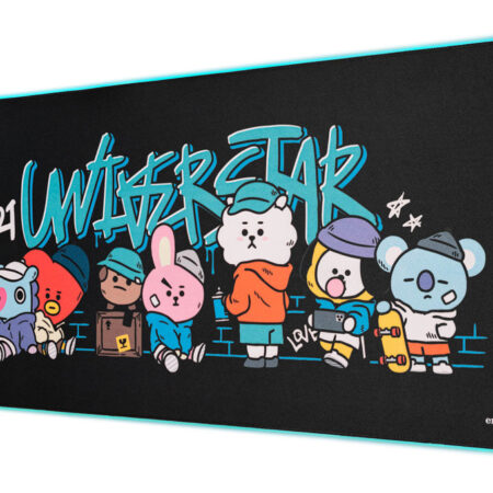 Gamer muismat XL met LED verlichting | BT21
