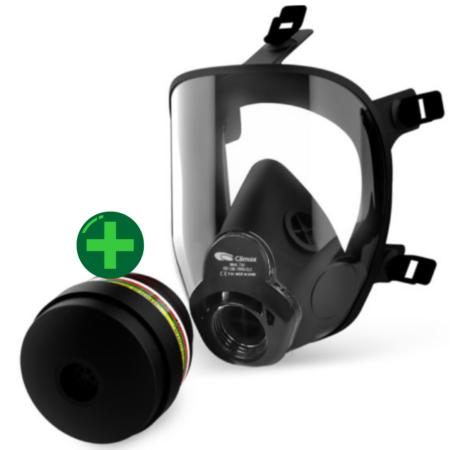 Gas Masker - 741 - EN 148-1 (Rd40) Aansluiting + Filter ABEK2P3 | Climax