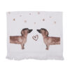 Gastendoekje Teckels beige bruin | Clayre&Eef