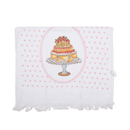 Gastendoekje Wit Cake | Clayre&Eef