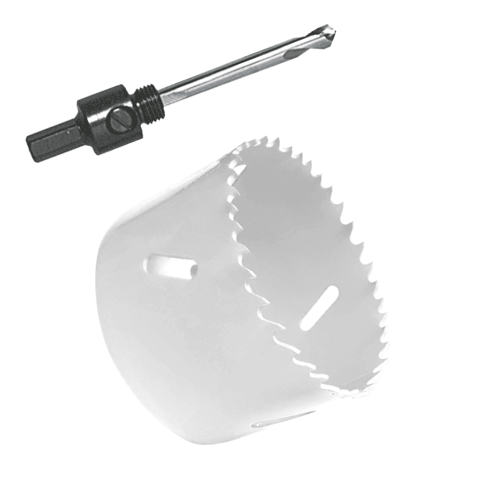 Gatenzaag Ø28 mm - Adapter en centreerboor - Geschikt voor LED Inbouwspot Milano - Bi-metaal zaagblaad | HOFTRONIC