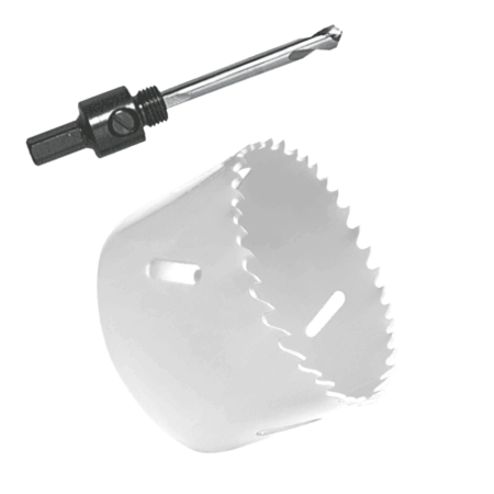 Gatenzaag Ø28 mm - Adapter en centreerboor - Incl. 3/8" adapter - Bi-metaal zaagblaad | HOFTRONIC