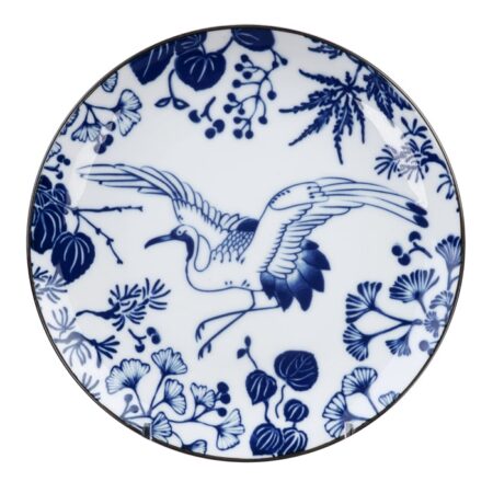 Gebaksbord Flora Japonica - Tokyo Design Studio - Crane Design - 16 x 2cm | Tokyo Design Studio