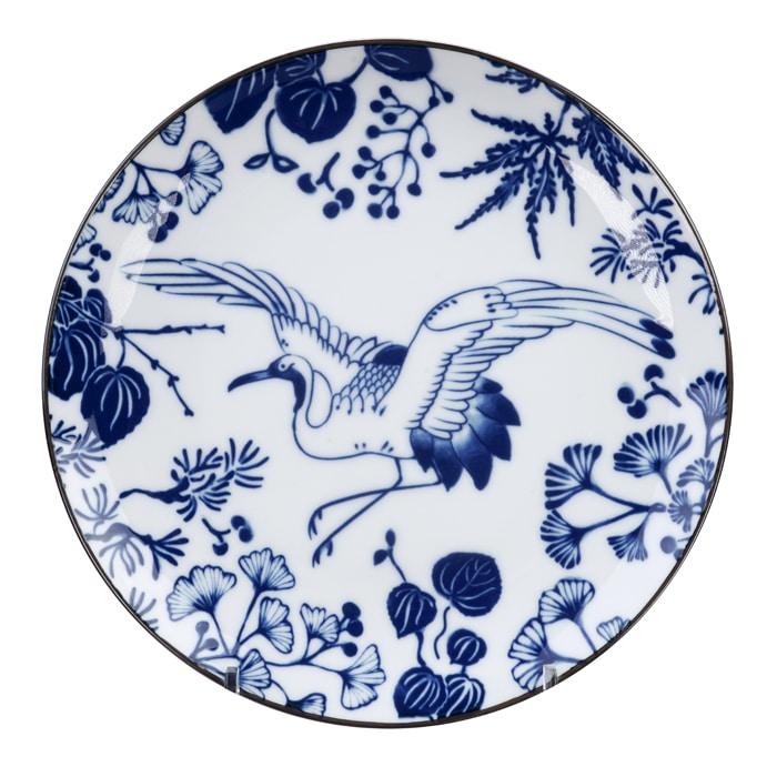 Gebaksbord Flora Japonica - Tokyo Design Studio - Crane Design - 16 x 2cm | Tokyo Design Studio