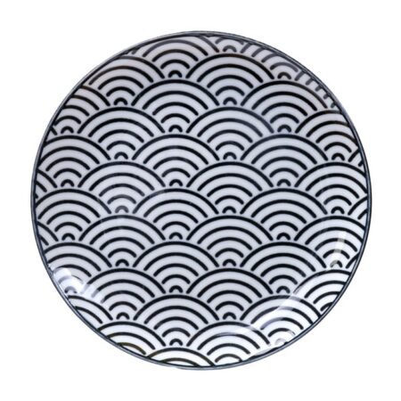 Gebaksbord Golven - Tokyo Design Studio Nippon Black - 16 x 2 cm | Tokyo Design Studio