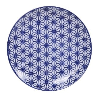Gebaksbord Sterrenmotief - Nippon Blue - Tokyo Design Studio - 16 x 2 cm | Tokyo Design Studio