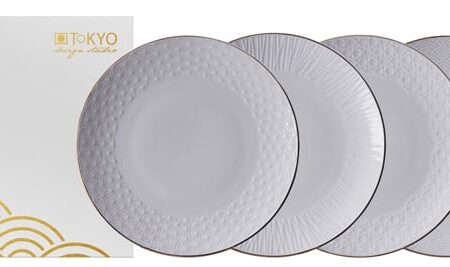 Gebaksbordenset Nippon White - Tokyo Design Studio - 4 stuks - 15cm | Tokyo Design Studio
