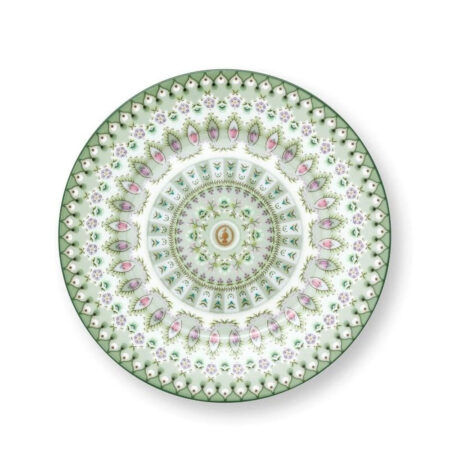 Gebaksbordje Lily & Lotus Delight Moon Groen 17cm | PiP Studio