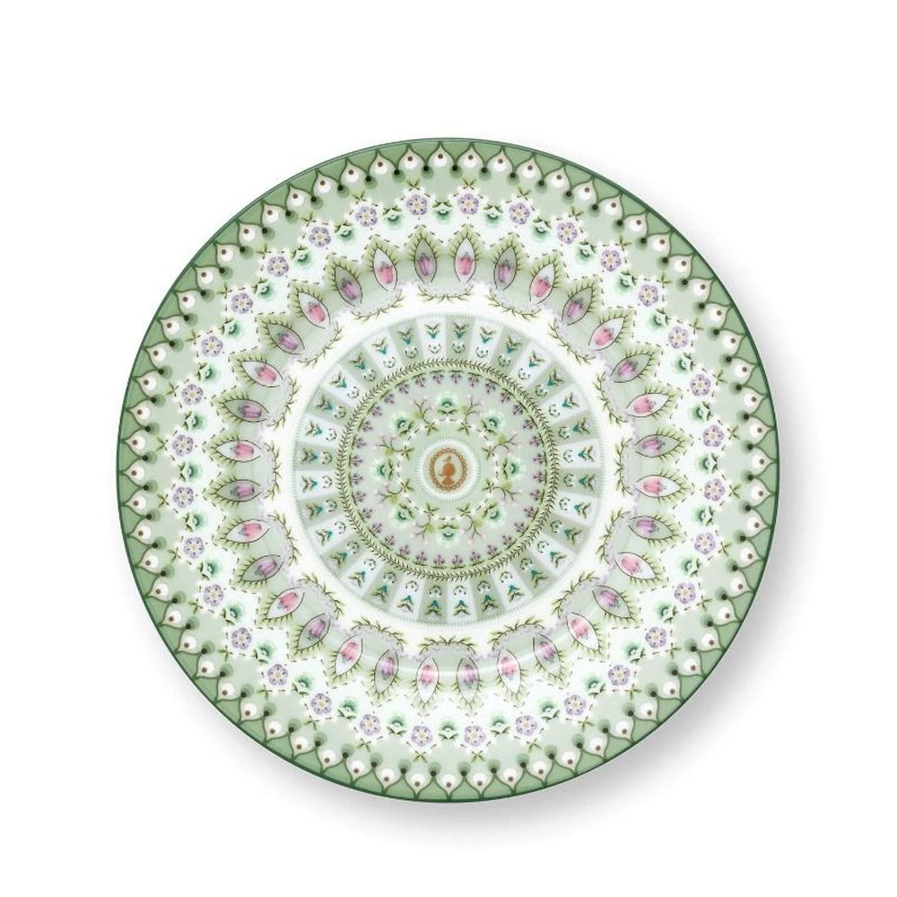 Gebaksbordje Lily & Lotus Delight Moon Groen 17cm | PiP Studio