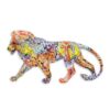 Gekleurd harsbeeldje Leeuw | DecoImport