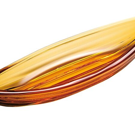Gele Glazen Schaal - The Oriental Shop - 16.2 x 2.3cm | Tokyo Design Studio