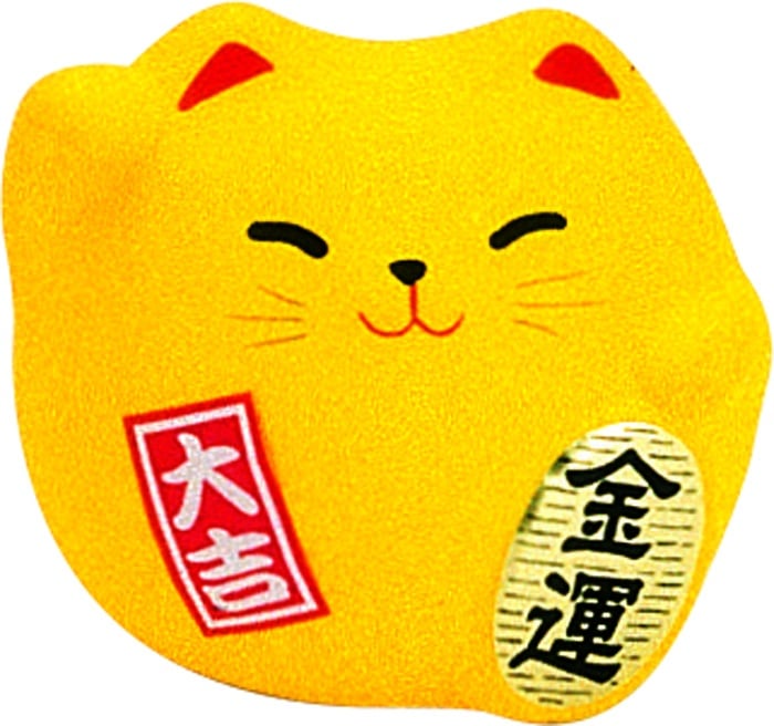 Gele Lucky Cats Figuur - 5.5 cm | Tokyo Design Studio