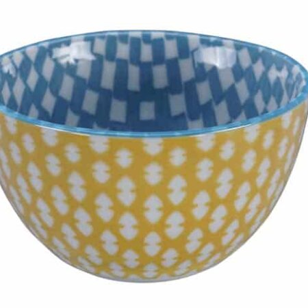 Gele en Blauwe Kom - Tokyo Design Studio - 500ml - 12.7 x 7 cm | Tokyo Design Studio