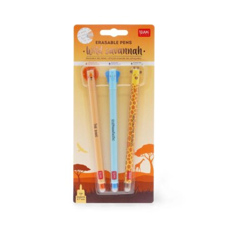 Gelpen set - leeuw - olifant - giraffe | Legami