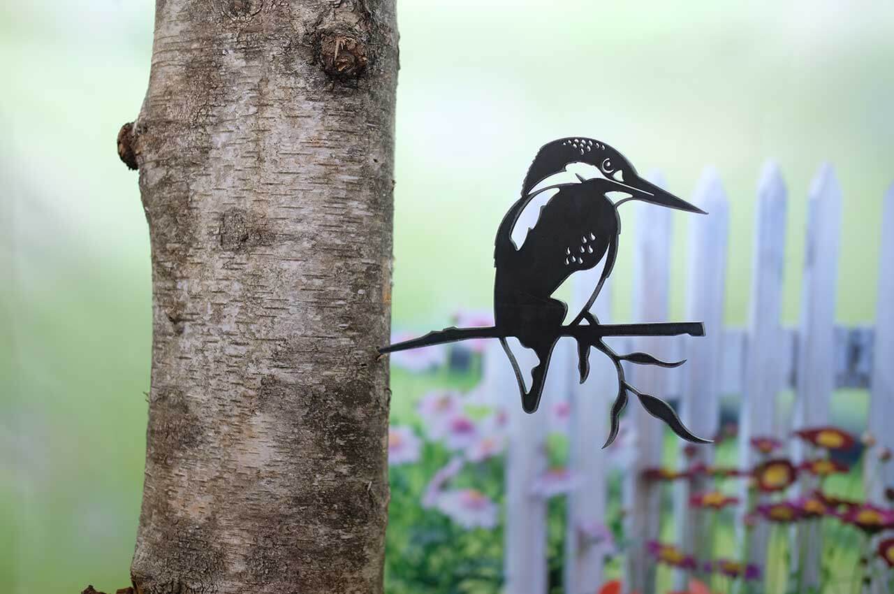 Geluksvogel ijsvogel ter tuindecoratie | Artbizniz