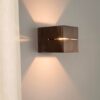 Gemini bronzo by LUSENZ - Kubusvormige up and down wandlamp met een geborstelde bronze coating | LUSENZ