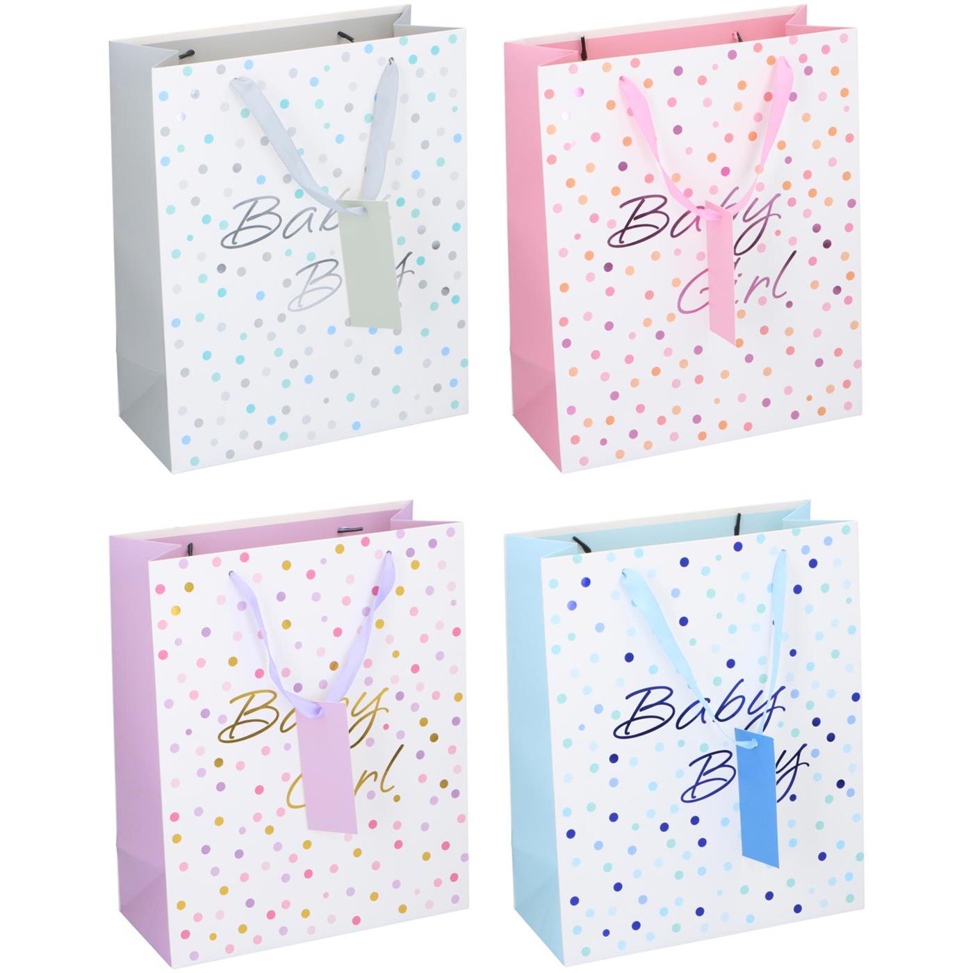 Geschenktas baby 32x26x12cm | Merkloos