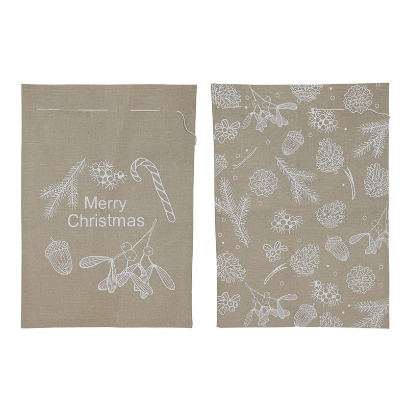 Geschenkzak kerst jute look 50x70cm | Svenska Living